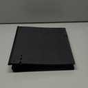 INFUN 1 Inch Telescoping 3 Ring Binder- 4 PCS-Black, Portable Plastic Binder with Telescoping Spine, 3 Ring Binders with Foldable Front Cover Holds 8.5" x 11" Paper for School,Office and Homes