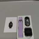 Smart Watch for Men Women Compatible with iPhone Samsung Android Phone 1.69 inch Full Touch Screen IP68 Waterproof Bluetooh Fitness Tracker Heart Rate/Sleep Monitor (Purple)