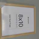 upsimples 8x10 Picture Frame, Natural Solid Wooden Picture Frames, Display 5x7 with Mat or 8 x 10 Without Mat, Wall or Tabletop, 1 Pack, Natural