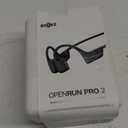 SHOKZ OpenRun Pro 2 - Open-Ear, Bone Conduction Sport Workout Headphones - Black