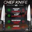 Chef Knife 8 Inch  Ultra Sharp High Carbon Stainless Steel Kitchen Knife, Professional 8 Chefs Knife with Ergonomic Handle, for Home & Restaurant with Gift Box, Culinary Cooking Knife