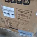 COLAMY Swivel Rocking Recliner Chair, Nursery Rocker Glider Recliner with Extra Large Footrest, Deep Seat, High Back, Upholstered Fabric Reclining Single Sofa for Living Room-White