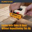 POWERTEC 72482 Edge Deck Screw Jig with 3 Board Spacing Options, T15 Torx Bits, and Deck Screws No.10 x 2-3/8", Hidden Fastener Deck Tool for Wood & Composite Decking