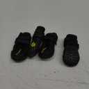 Expawlorer Dog Shoes for Small Dogs, Dog Shoes for Hot Pavement, Hiking Walking, Anti-Slip Rugged Sole,Waterproof Dog Booties for Outdoor Rain Days, All Weather Dog Boots & Paw Protectors (Black) Size 2