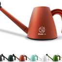WhaleLife Indoor Watering Can for House Bonsai Plants (2.0L, Terra-Cotta Red)