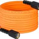 YAMATIC Pressure Washer Hose 25 FT 1/4", Wear & Kink Resistant 3200 PSI Power Washer Hose with Brass M22 Thread, Universal Flexible Pressure Wash Hose Replacement for Uberflex Flexzilla Ryobi