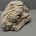 H.VERSAILTEX Stretch Couch Cover Loveseat Covers for 2 Cushion Couch Sofa Cover for Love seat 1 Piece with Elastic Bottom, Textured Checked Jacquard Fabric(Loveseat 58"-70" Wide, Natural)