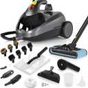 Heavy-Duty Steam Cleaner - 1500W Multipurpose Handheld Floor Steamer with 22 Accessories 16ft Cord for Home, Car Detailing, Tile, Grout, Carpet, Wallpaper, Upholstery, Window, Deep Cleaning