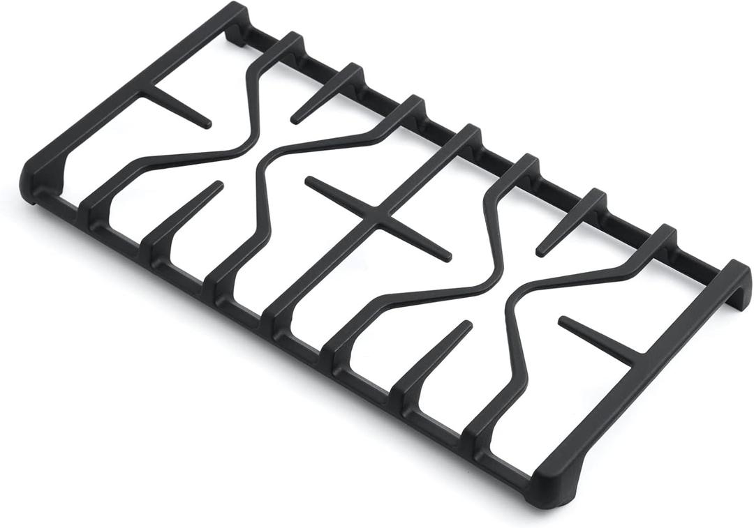 WB31X27151 Stove Grate Replacement Parts for GE Stove Parts 19.5 x 10'' WB31X24736 Burner Side Grate General Electric Gas Range Parts Stove Surface Burner Grate GE Gas Cooktop Cast Iron Rack 1 Pack