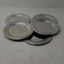 CAMOFOXIN 13 Inch Round Charger Plates, Set of 5, Dinner Chargers Bulk Wedding (Silver)