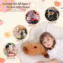 FFxiong 24 Inch Capybara Stuffed Animal Large Soft Body Plush Toy Pillow Cute Plushies Kapibara Big Doll Gift for Kids Boys Girls Birthday Valentines Christmas