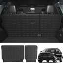 powoq Backrest Mats Compatible with 2015-2024 Ford Edge Seat Back Protector TPE Backrest Mats All Season Protection (Only Fit 5-Seater) Replacement for 2015-2024 Ford Edge Accessories (Backrest Mat)