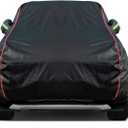 Breathable New Material, Waterproof Car Cover, Locks and Zipper Doors, Sunscreen Waterproof UV Prevention Snowproof Wind and Windproof,Suitable for Indoor Outdoor,for SUV (up to 180") B10