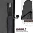 ULTCOVER Patio Parasol 600D Waterproof Outdoor Market Umbrella Cover - Fits Market Umbrella 7-10 Feet, Black