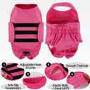 Lelepet Dog Diapers Female Washable, Reusable Puppy Doggie Pet Panties for Dogs in Heat, Adjustable Dog Diapers with Suspenders for Small Medium Large Dogs in Heat, Period, Incontinence, Pink XL