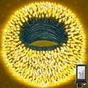 470FT 1500 LED Christmas Lights, 12 Modes Warm White Outdoor String Lights with Timer & Dimmable, Waterproof Green Wire Christmas Lights for Outside Wedding Tree Xmas Patio Fence Party Decorations