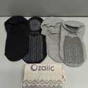 Ozaiic Pilates Socks for Women Non Slip Grip, Yoga Socks with Grippers for Barre, Hospital, Ballet, Dance, Barefoot Workout, One Size