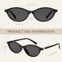 Retro Polarized Sunglasses for Womens Men - Trendy Sunnies UV Protection Lightweight Vintage Sun Glasses (00-1pack-black Frame Grey Lens)