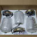 VONLUCE Pendant Lights Kitchen Island, Brushed Gold Pendant Light Fixtures with E26 Base & Adjustable Cable, Modern Pendant Lighting with Glass Shade for Living Room Bedroom Hallway, 3 Packs