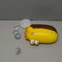 Lehoo Castle Baby Bath Toys, Dinosaur Bath Bubble Machine, Bath Toys for Kids Ages 1-3, Automatic Bathtub Toys Bubble Maker Gifts for Boys Girls, Yellow