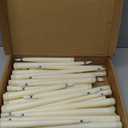Rossesay 48 Pcs Flameless LED Taper Candles Battery Operated Candles 4 Sizes of 8.5'', 9.65'', 10.83'', 12.8'' Flameless Candlesticks Flickering for Halloween Christmas Church Wedding(Ivory)