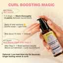 Curl Lock Defining Oil - Heat-Activated Curl Enhancer for Long-Lasting Bounce, Hair Oil for Frizz Control & Glossy Shine, with Coconut & Macadamia Oil, 3.3 Fl Oz