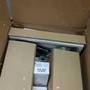 27" Tall Vintage Table Lamp Set of 2 with USB C+A & Outlet,Black Industrial End Table Lamp for Living Room,Farmhouse Rustic Bedside Lamps with Frosted Glass Night Light for Bedroom Nightstand,Black