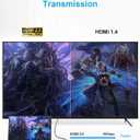 XAOSUN Right Angle HDMI 2.0 Cable 6.6 Feet, Strong Anti-Interference, 18Gbps High Speed Support 4K@60Hz,3D 1080P,HDR,ARC,90 Degree HDMI Cable for MacBook pro 2023,Monitor,ps4/5,Xbox,Fire TV and More