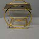 2 Tier Perfume Organizer for Dresser, Bathroom Counter Storage, Gold Accessories Makeup Tray for Vanity, Skincare Cosmetic Display Holder