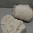 H.VERSAILTEX Rich Velvet Stretch 2 Piece Cover Chair Slipcover Sofa Cover Furniture Protector Couch Soft with Elastic Bottom Chair Couch Cover with Arms Width Up to 49 Inch(Chair, Ivory)