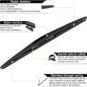 AUTOBOO 26"+18" Windshield Wipers with 12" Rear Wiper Blade Replacement for Nissan Murano Infiniti QX50 Acura RDX 2017 2018 2019 2020 2021 2022 2023-Original Factory Quality (Pack of 3)