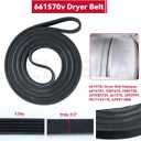 GELASKA 4392067 Dryer Repair Kit with WPW10314173 Dryer Drum Support Roller, W10837240 Dryer Idler Pulley and Bracket, 661570V Belt, WPW10359271, WPW10359272 Dryer Drum Support Roller Shaft