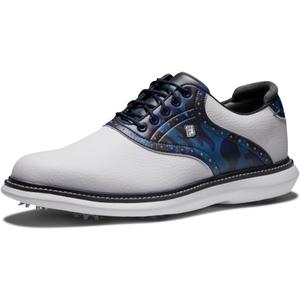 FootJoy Men's Traditions Previous Season Style Golf Shoe (11, White/Navy Camo)