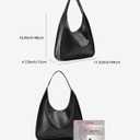 NEWBELLA Hobo Purse, PU Leather Shoulder Bag, Tote Handbag for Work and Travel