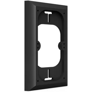 Hidden River Lab Premium RING Battery Doorbell Mount, Wall Plate 5.75 x 3.5 inch - Compatible with Ring Battery PRO, Ring Battery PLUS, Ring 3, Ring 4 - BLACK