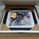 Poster Palooza 15x15 Frame Black Solid Wood Picture Frame | 1.25 Inch Moulding Width | Includes UV Acrylic Plexiglass, Foam Board Backing & Hanging Hardware