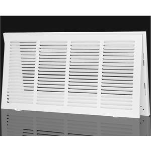 Return Air Grille Fit 24x10 Duct Opening,Steel Air Return Vent Cover Grill,HVAC Vent Covers for Wall and Ceiling,Holds 1" Thick AC Filter, For 24"Wx10"H-Duct Opening