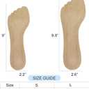 2 Pairs Pigskin High Heel Sandal Inserts for Women, Anti Slip & Sweat Cushioning Insoles for Flats Dress Shoes, Self-Adhesive Leather Inserts Relief Blister Callus Pain, Large 8-12 Size