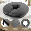 MIDOG Inflatable Dog Neck Donut Collar Alternative After Surgery, Soft Protective Recovery Cone for Small Medium Large Dogs and Cats Puppies - Alternative E Collar (Gray, XL)