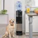 Primo Water Dispenser for 5 Gallon Bottle with Pet Drinking Station - Hot & Cold Top Loading Water Cooler Machine, 11.8"D x 11.8"W x 41.1"H