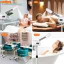 Professional Facial Steamer for Estheticians, Hot Mist & Timer Function, Vaporizador Facial Professional Steamer On Wheels for Home Use & Spa Salon Skin Cleasning, White