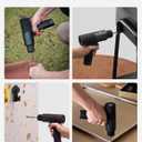 HOTO Cordless Brushless Drill 12V, LED Display Screen, 30 Precision Gears, 2 Working Modes, 2000mAh Battery, 266 In-lbs (30Nm) Torque, 3/8 Inch Keyless Chuck, 1400RPM, 10 x Bits, 8 x Drill Bits