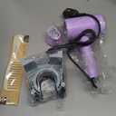 Salon Styling Hair Dryer with Wall HolderBlue Light Negative Ions Fast DryingHigh Power HairDryer for Home & TravelEquipped 360 Rotatable Blow Dryer Stand  110V Matte Texture - Roland Purple (Handheld Straight Cylinder)