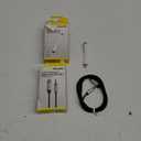 Acoustix 6 Ft Braided Auxillary Audio Cable & Rugged Audio Adapter 