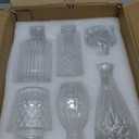 TBWIND Glass Bud Vases Set of 12, Small Vases for Centerpieces, Vintage Mini Vases for Wedding Decor, Clear Glass Bud Vase in Bulk, Office and Home Table Flower Dcor