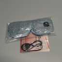 Cordless Heated Eye Mask for Dry Eyes, Eye Mask for Dry Eyes, Washable Eye Heating Pad, Electric Warm Eye Compress, Gifts for Women Men (Blue Grey)