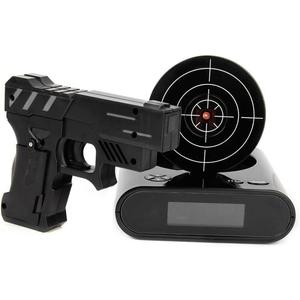 EC VISION Lock N' Load Gun Alarm Clock Target Alarm Clock Creative Clock Black