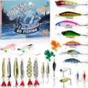 Advent Calendar 2025, 24 Days Christmas Countdown Calendar Fishing Lures Set, Christmas Gifts for Teens, Boys, Adults