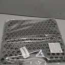 Silicone Sink Mat, 24.6''x 12.9'' Kitchen Sink Protector Grid for Bottom of Center Drain Sink, Gray Non-slip Heat Resistant Liner for Farmhouse Stainless Steel Porcelain Sink