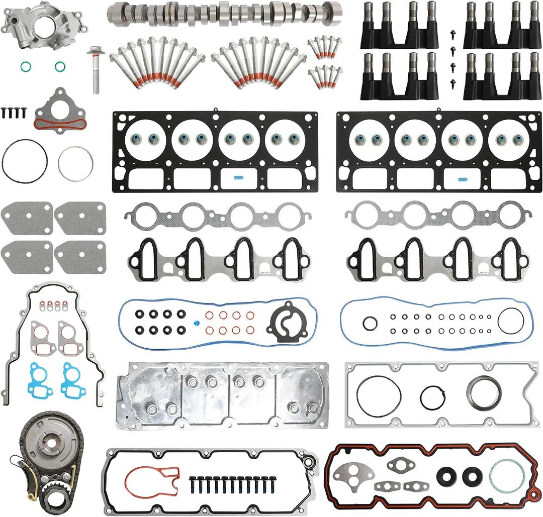 NON AFM Camshaft Lifters Kit Head Gasket Bolt Set Timing Chain Kit Oil Pump